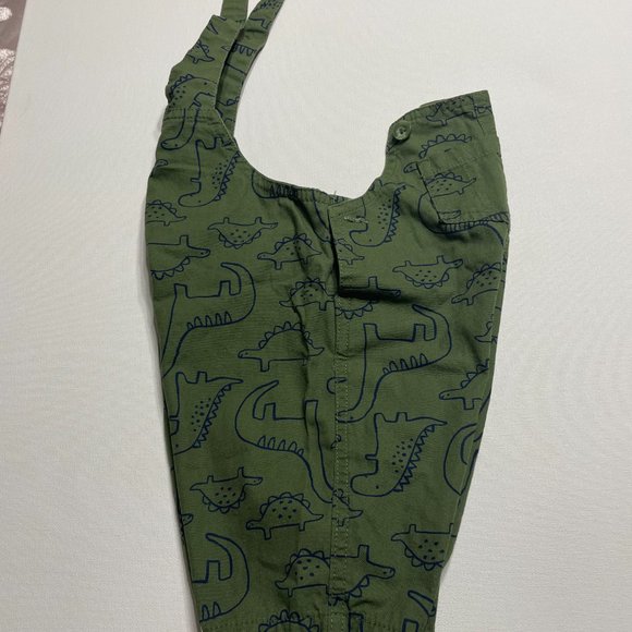 Baby Adaptive Dino Print Knit Overall - Picture 9 of 12
